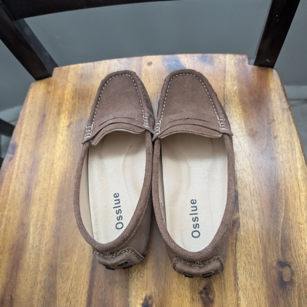 Osslue Moccasin Driving Shoe Leather Suede Brown Size 8.5 - Picture 5 of 16